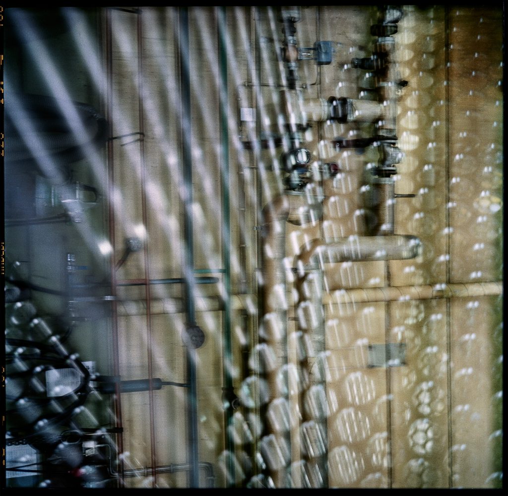 Multiple exposure image from a factory in Sweden