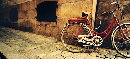 Bikes In the Old City of Stockholm